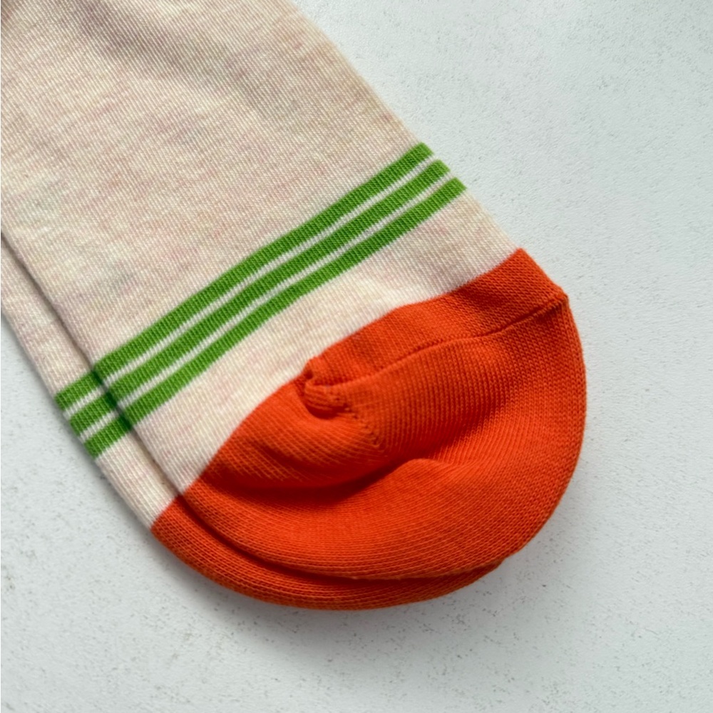 Blue Q Cream and Orange Ringmaster Sh*tshow Crew Socks - Picture 3 of 5